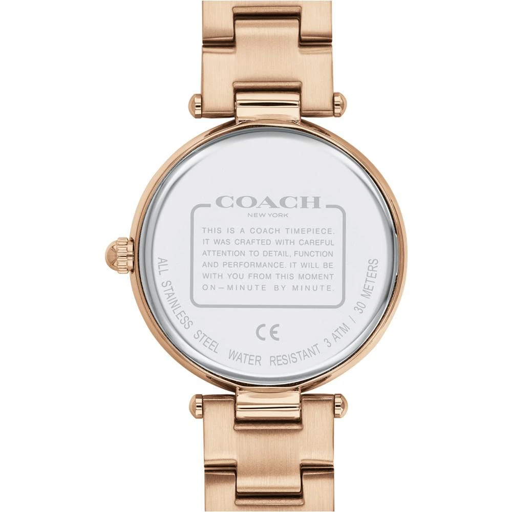 商品Coach|Women's Park Carnation Gold-Tone Bracelet Watch 34mm,价格¥4453,第3张图片详细描述