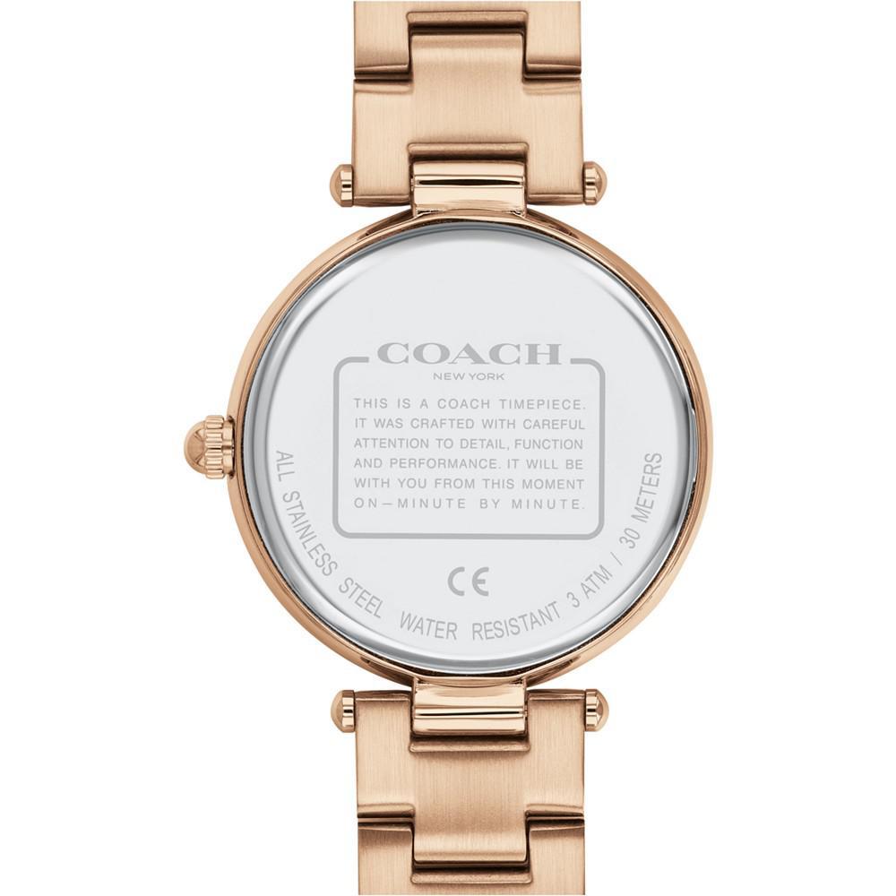 商品Coach|Women's Park Carnation Gold-Tone Bracelet Watch 34mm,价格¥3055,第5张图片详细描述