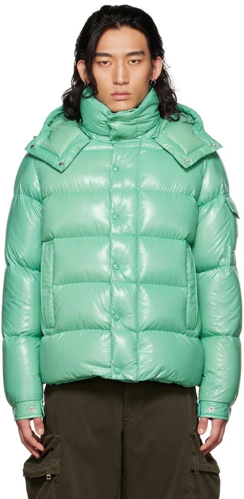 商品Moncler|Green Moncler Maya 70 Down Jacket,价格¥16668,第1张图片