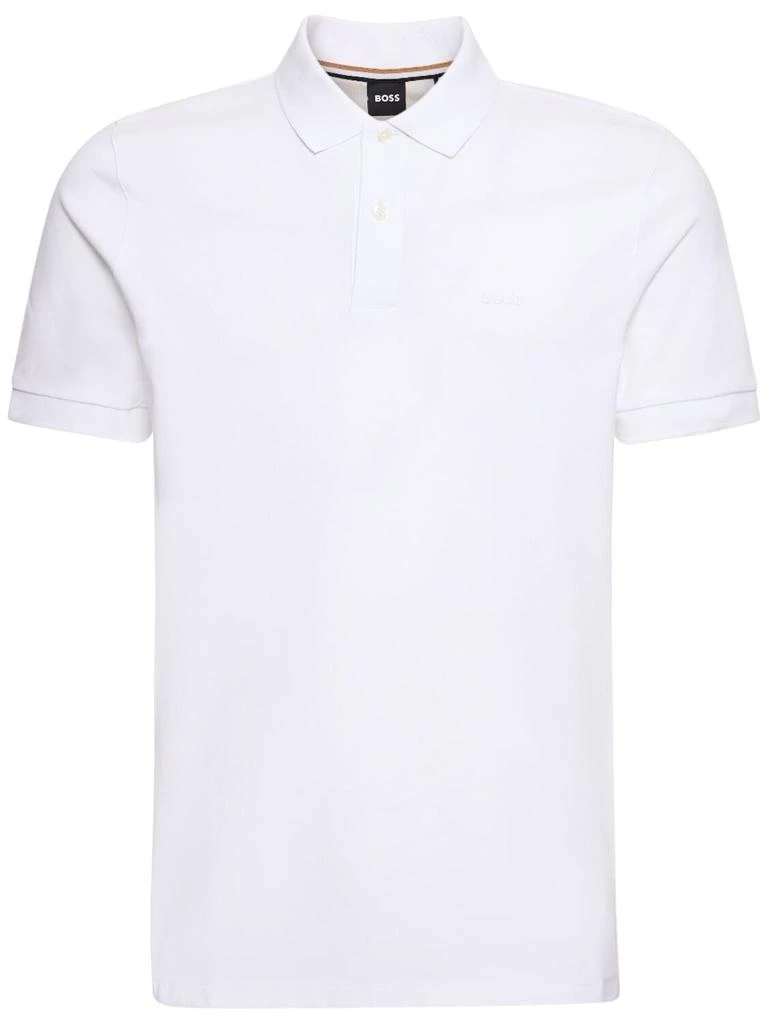 商品Hugo Boss|Pallas Logo Cotton Polo,价格¥410,第1张图片