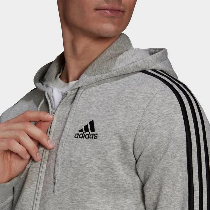 Men's adidas Essentials Fleece 3-Stripes Full Zip Hoodie 商品