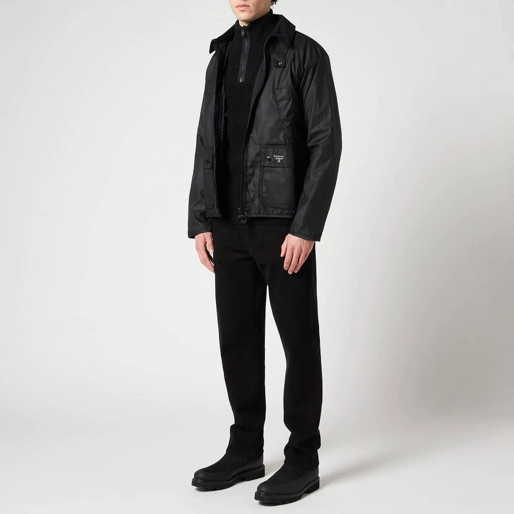 商品Barbour|Barbour Beacon Mens's Bedale Wax Jacket - Black,价格¥1323,第3张图片详细描述