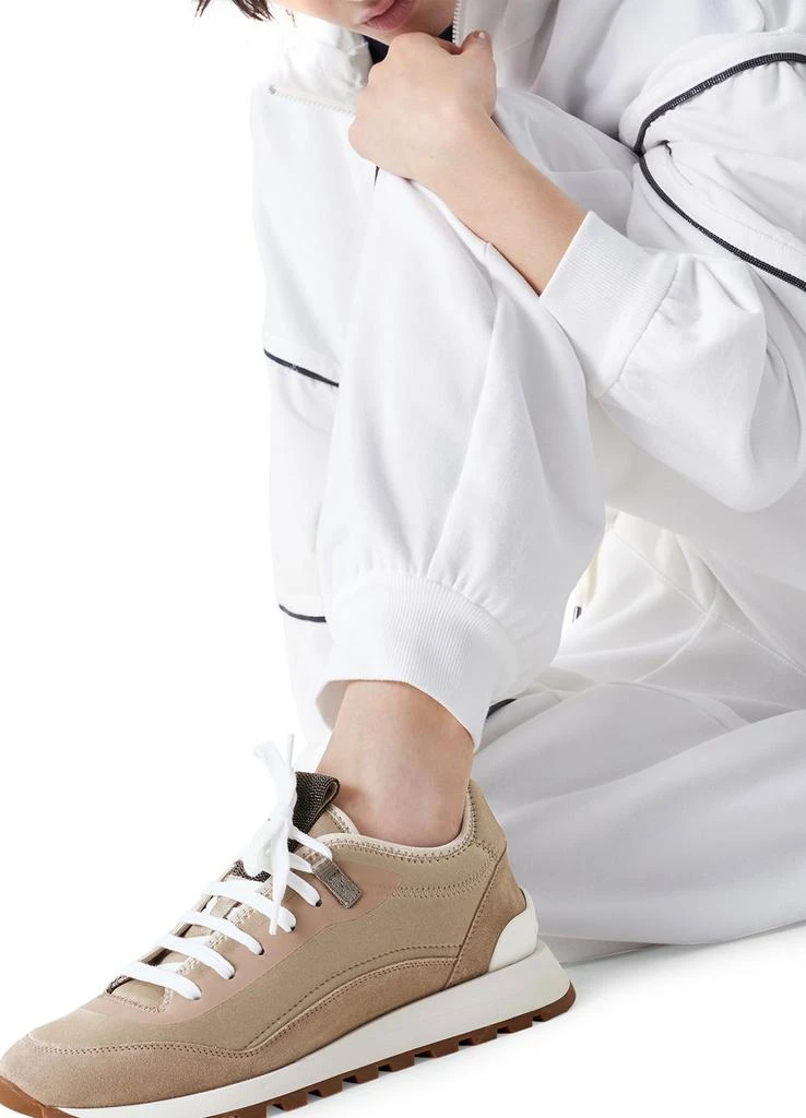 商品Brunello Cucinelli|绒面革跑鞋,价格¥10848,第2张图片详细描述