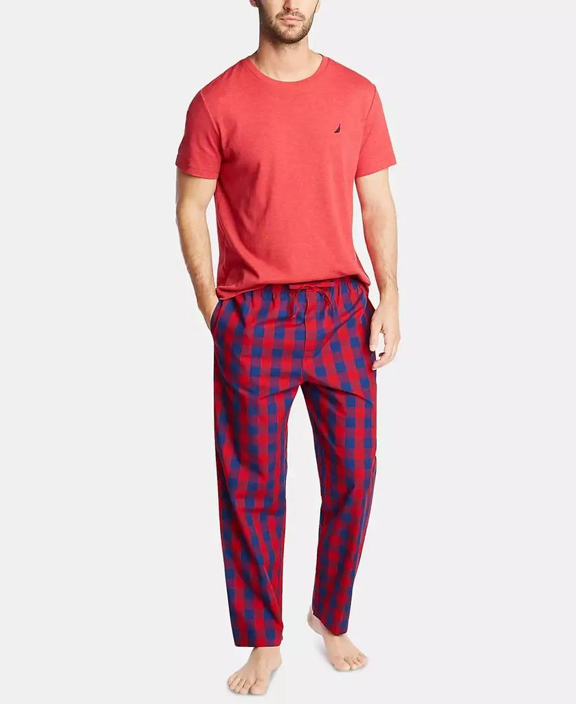 商品Nautica|Men's Cotton Plaid Pajama Pants,价格¥146,第4张图片详细描述