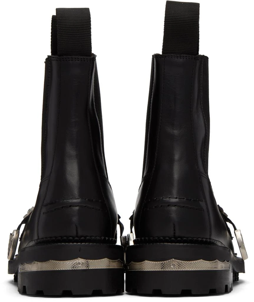 商品Toga Pulla|SSENSE Exclusive Black Embellished Chelsea Boots,价格¥1681,第2张图片详细描述