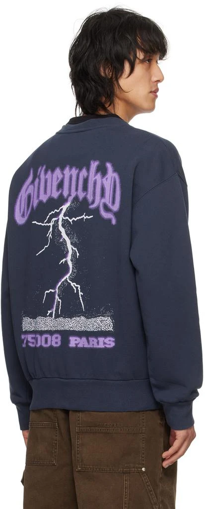 商品Givenchy|海军蓝印花套头衫,价格¥7156,第3张图片详细描述