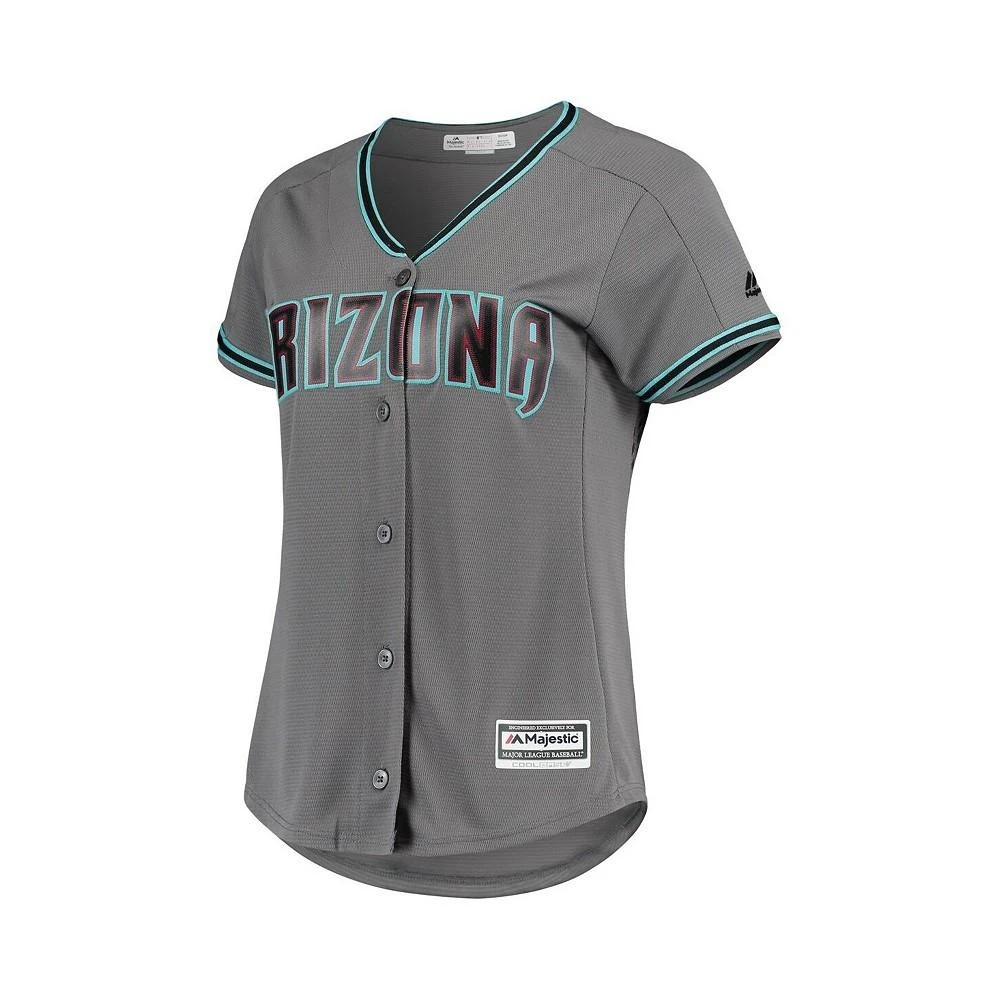 商品Majestic|Women's Gray Arizona Diamondbacks Road Official Team Jersey,价格¥752,第2张图片详细描述