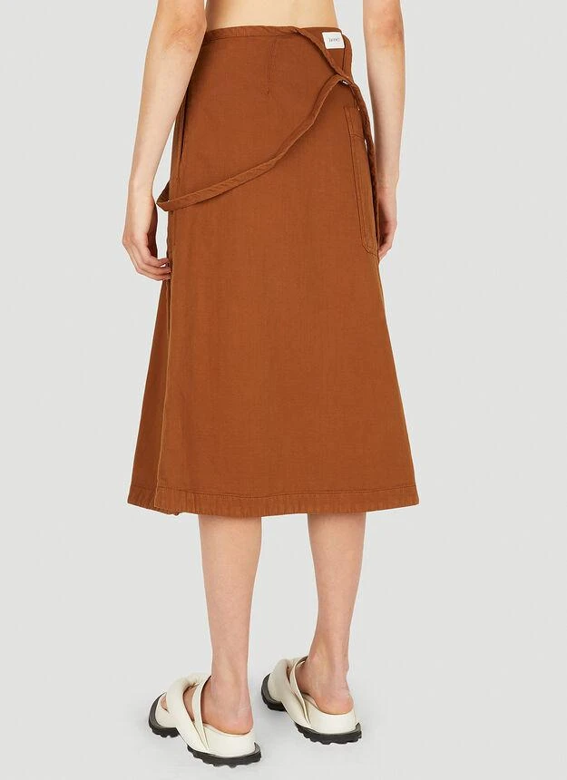商品Lemaire|Apron Denim Skirt in Brown,价格¥2652,第4张图片详细描述