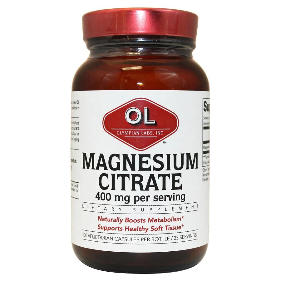 商品Olympian Labs|Magnesium Citrate Supplement 400mg,价格¥112,第1张图片