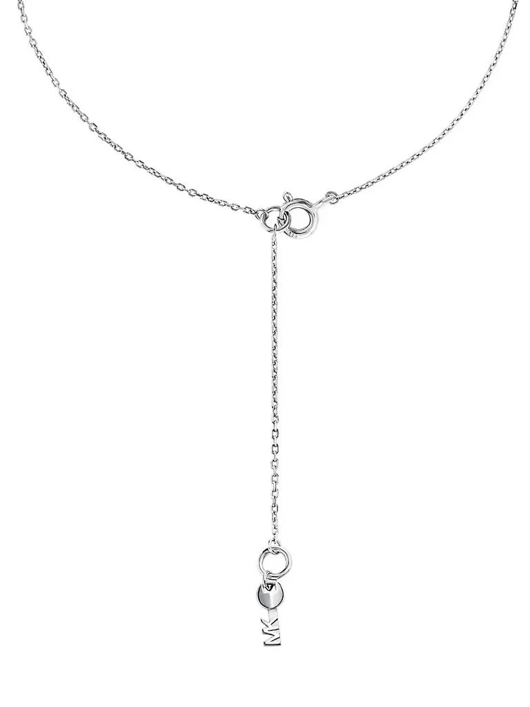 商品Michael Kors|Premium Sterling Silver Round Logo Necklace,价格¥1125,第3张图片详细描述