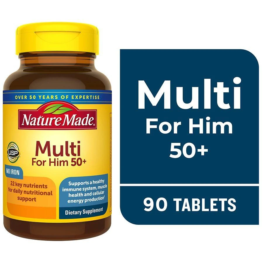 商品Nature Made|Multivitamin for Him 50+ Tablets,价格¥112,第2张图片详细描述