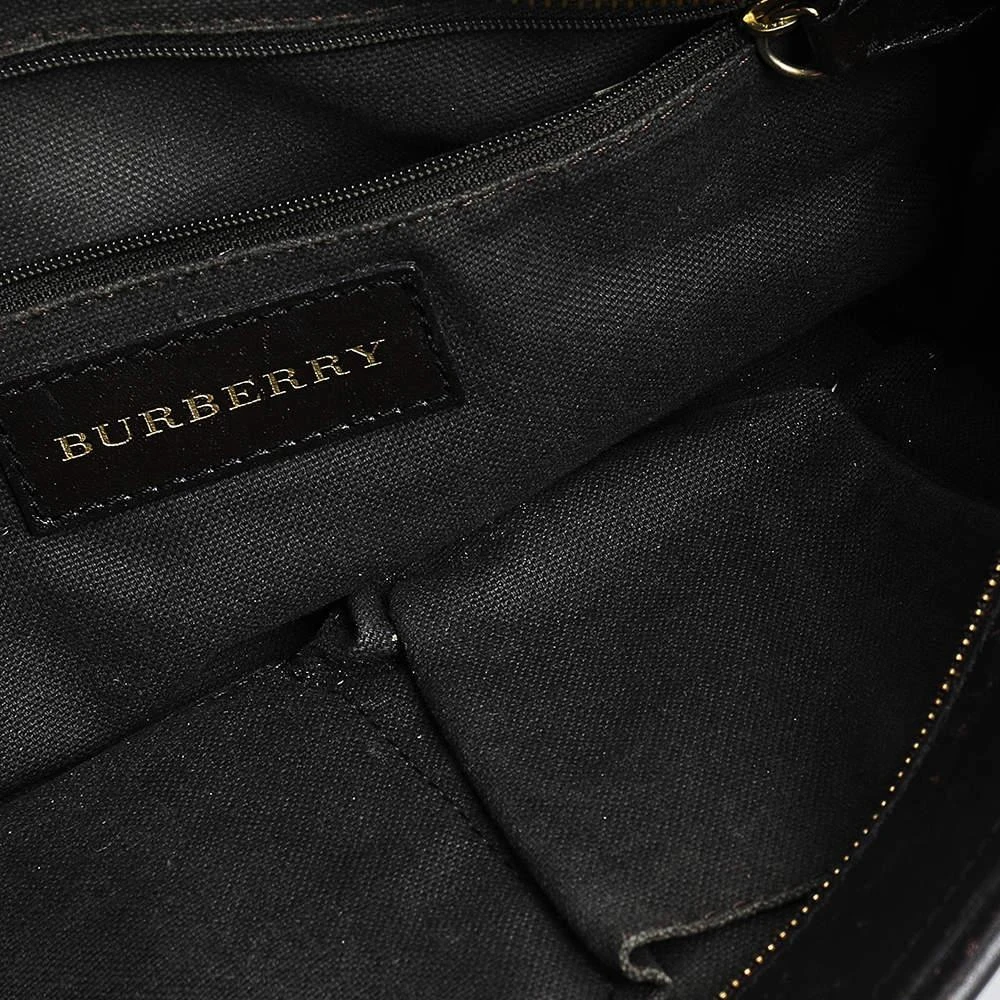 Burberry Beige/Dark Brown Haymarket Check Coated Canvas And Leather Shoulder Bag 商品