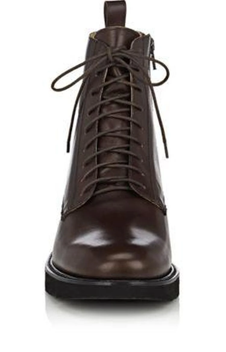 商品Barneys New York|Leather Lace-Up Boots,价格¥1320,第4张图片详细描述