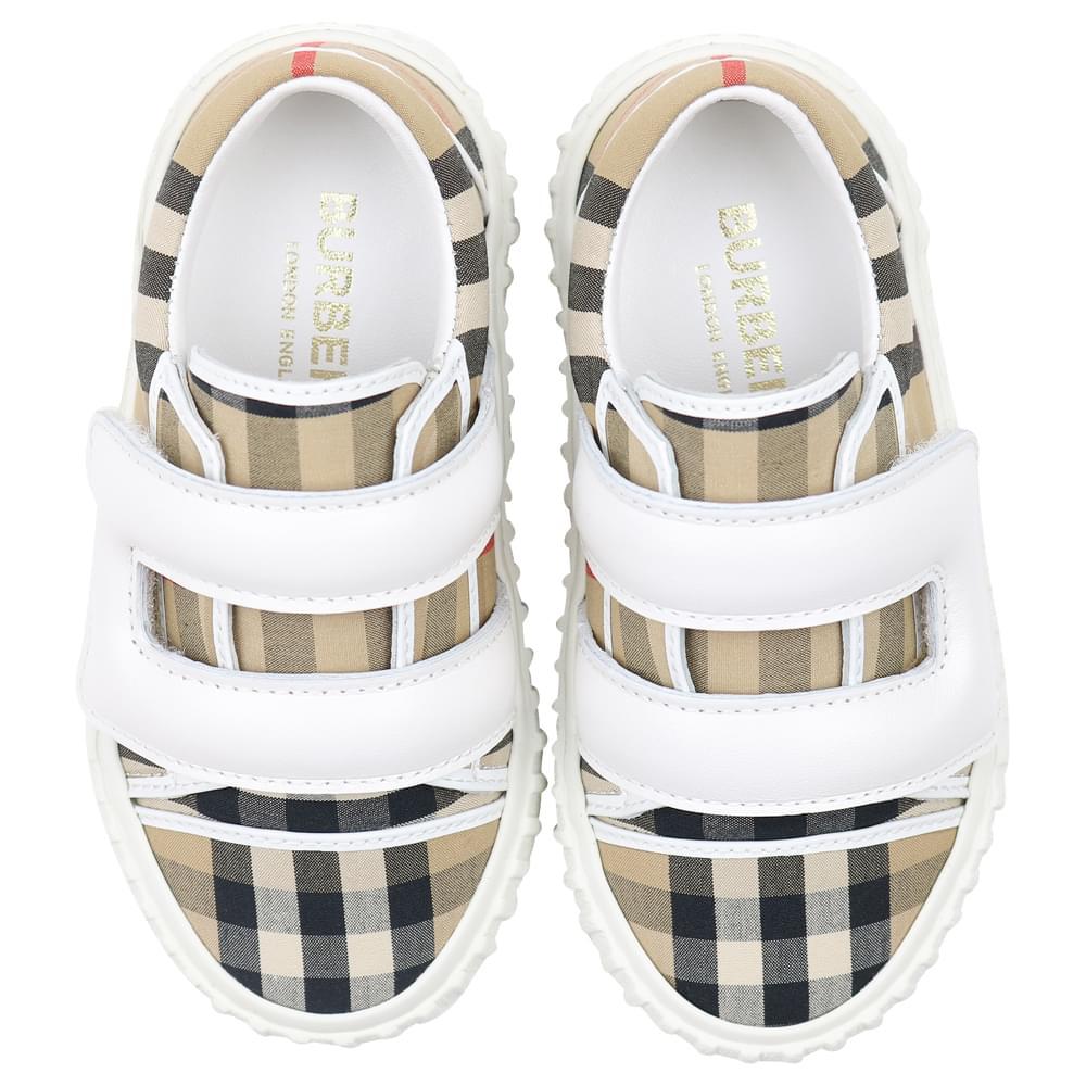 Beige Check Mark Trainers商品第4张图片规格展示