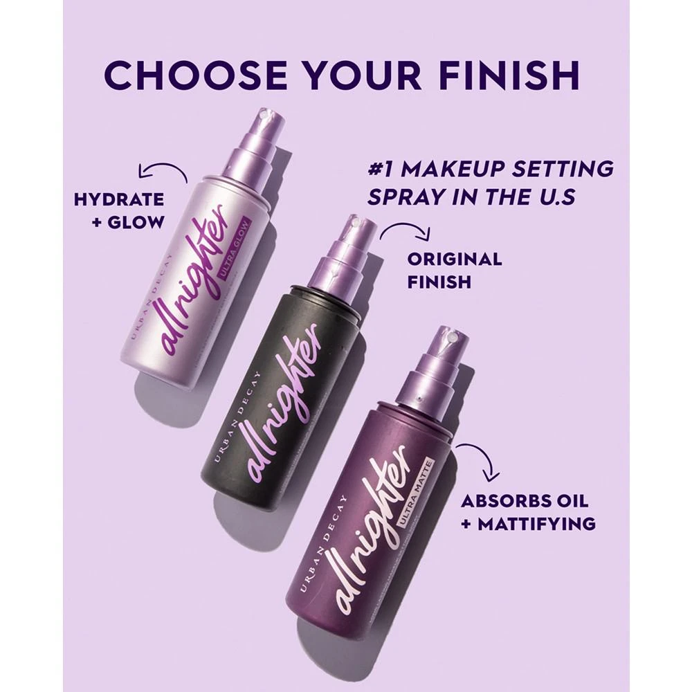 商品Urban Decay|All Nighter Ultra Matte Makeup Setting Spray, 4-oz.,价格¥118,第5张图片详细描述