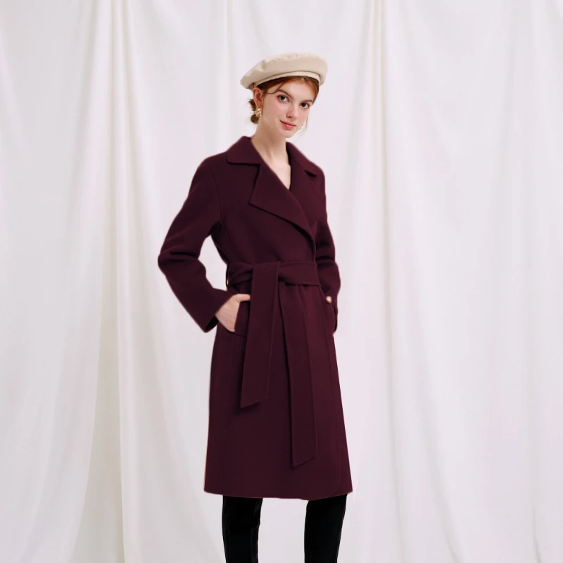 Denver Coat - Plum | Denver羊毛大衣 - 紫红色 商品