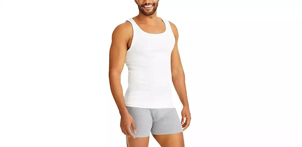 商品Hanes|Men's Ultimate® ComfortSoft® 7-Pk. Moisture-Wicking Cotton Tanks,价格¥323,第2张图片详细描述