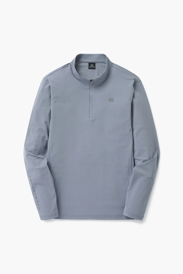 商品【夏休延期至7月底发货】 KOLON SPORT|【Brilliant|包邮包税】可隆功能性半拉链男士长袖上衣6MTBX24151BGY,价格¥650,第1张图片