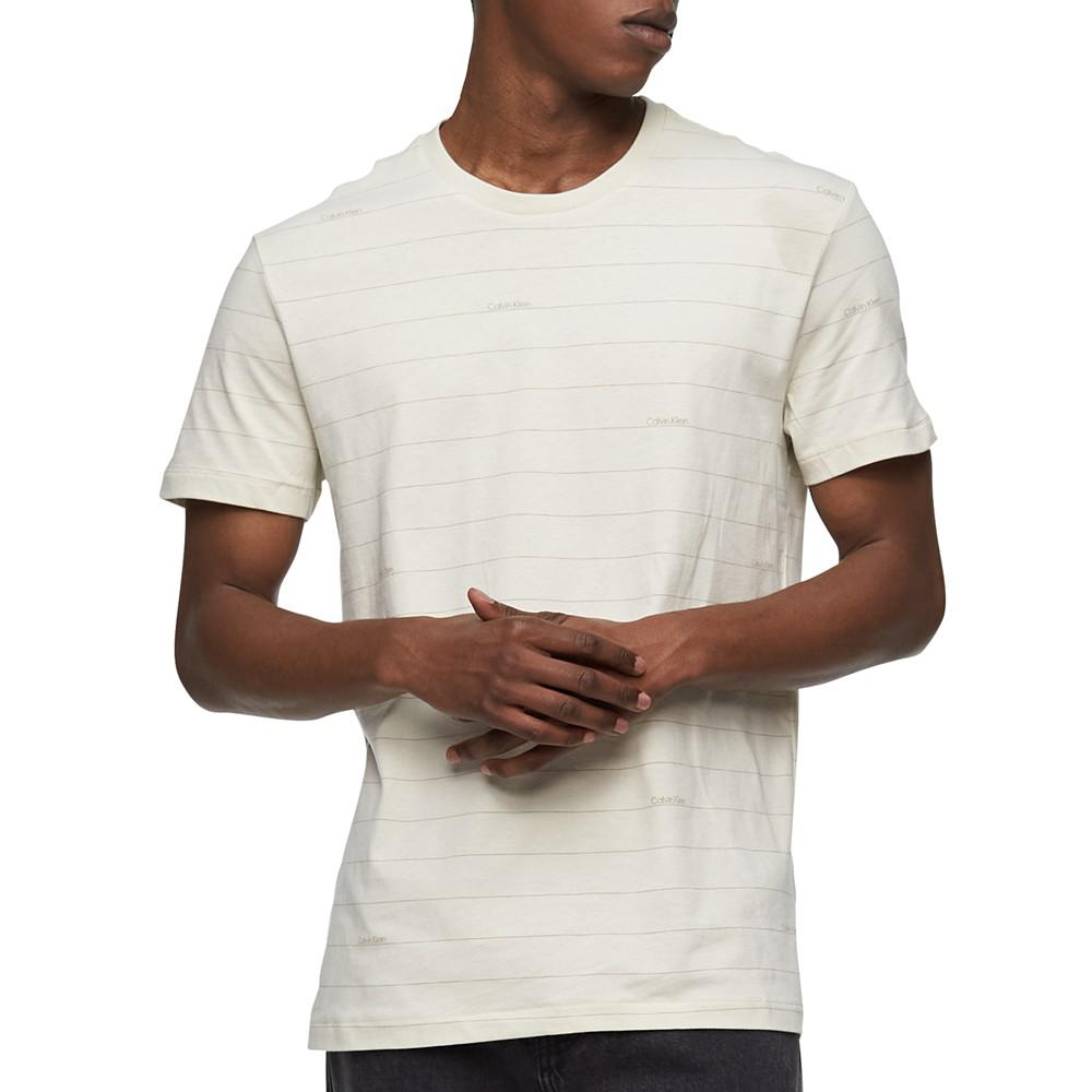 Men's Regular Fit, Short-Sleeve, Striped Crewneck T-Shirt商品第1张图片规格展示