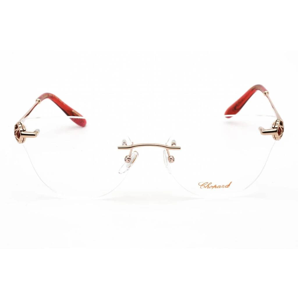 商品Chopard|Chopard Women's Eyeglasses - Shiny Copper Gold and Red Cat Eye Frame | VCHF87S 08FC,价格¥2522,第2张图片详细描述