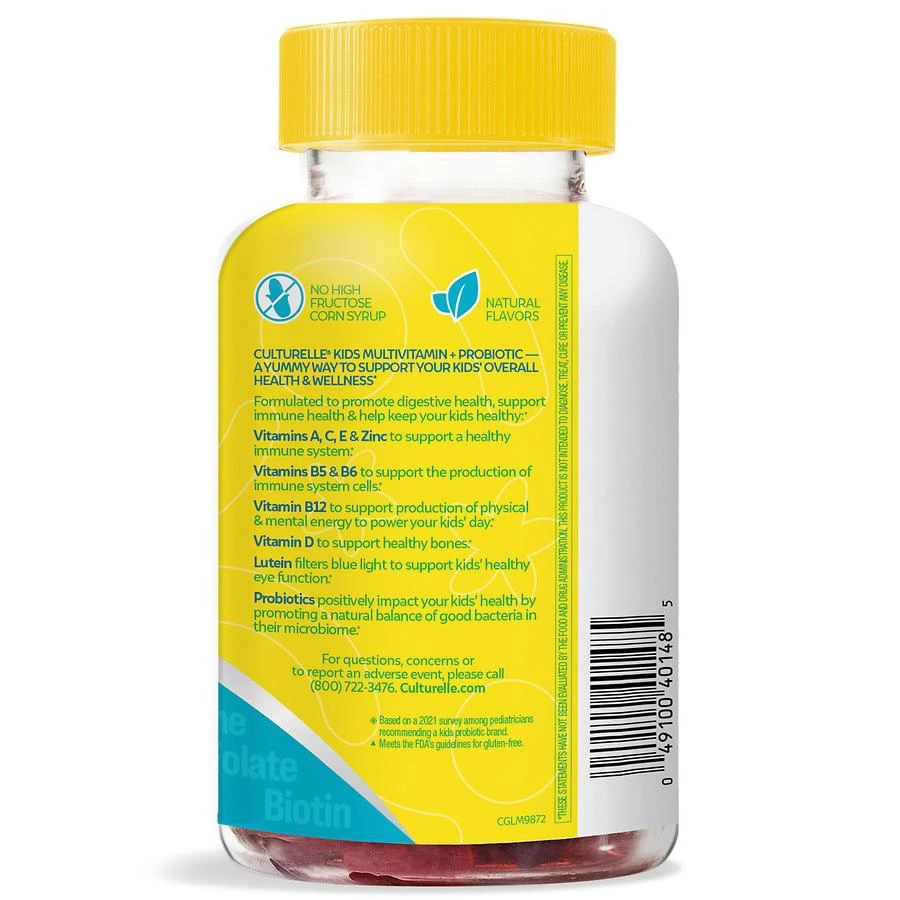 Kids Multivitamin + Probiotic Gummies, Digestive + Immune Support Peach-Orange & Mixed Berry Flavor 商品