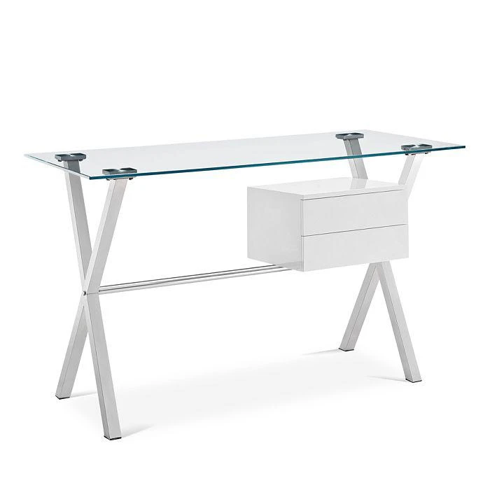 商品Modway|Stasis Glass Top Office Desk,价格¥3728,第2张图片详细描述