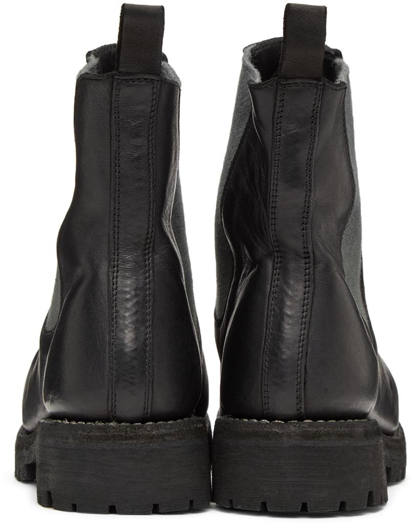 Black Leather Chelsea Boots商品第4张图片规格展示