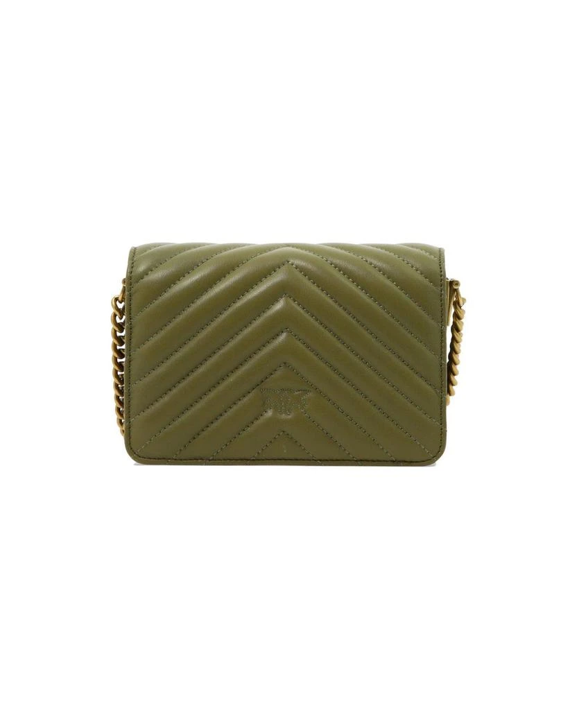 商品PINKO|Logo Plaque Quilted Shoulder Bag,价格¥2469,第2张图片详细描述