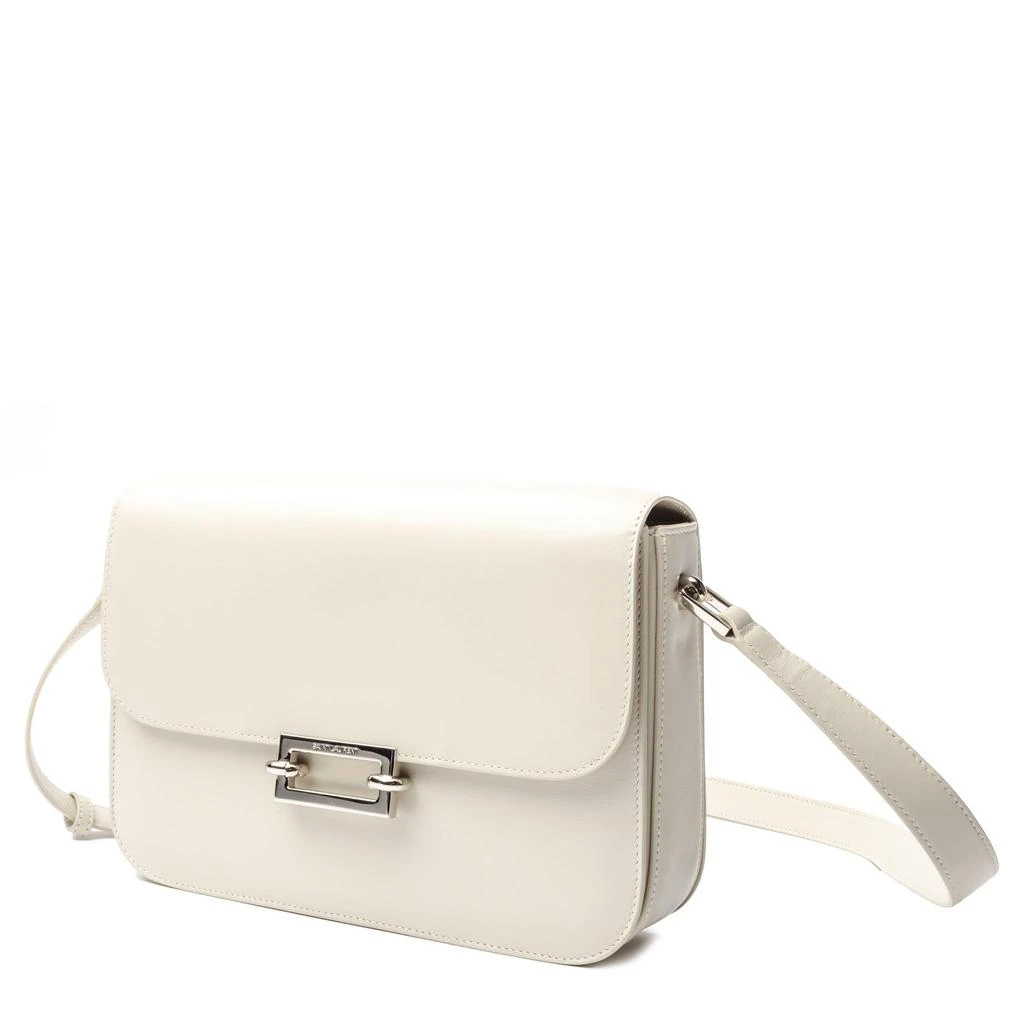 商品Yves Saint Laurent|Saint Laurent Le Maillon Leather White Satchel,价格¥10733,第2张图片详细描述