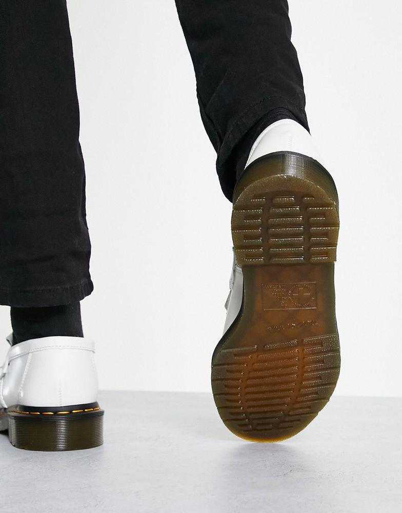 Dr Martens Adrian YS tassel loafers in white smooth商品第2张图片规格展示