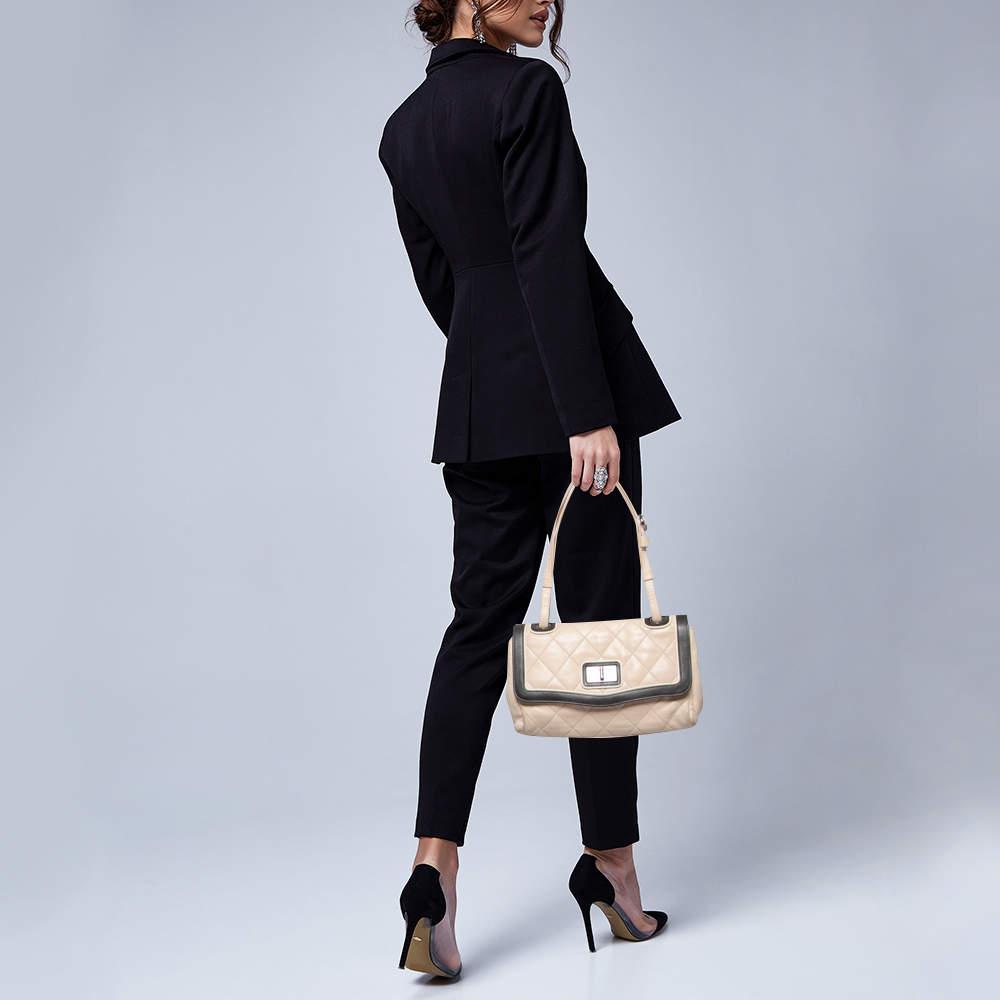 Chanel Beige/Brown Quilted Leather Reissue Shoulder Bag商品第2张图片规格展示