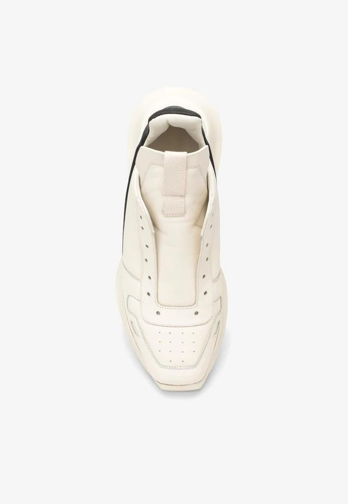 商品Rick Owens|Geth Geo Leather Low-Top Sneakers,价格¥6294,第4张图片详细描述