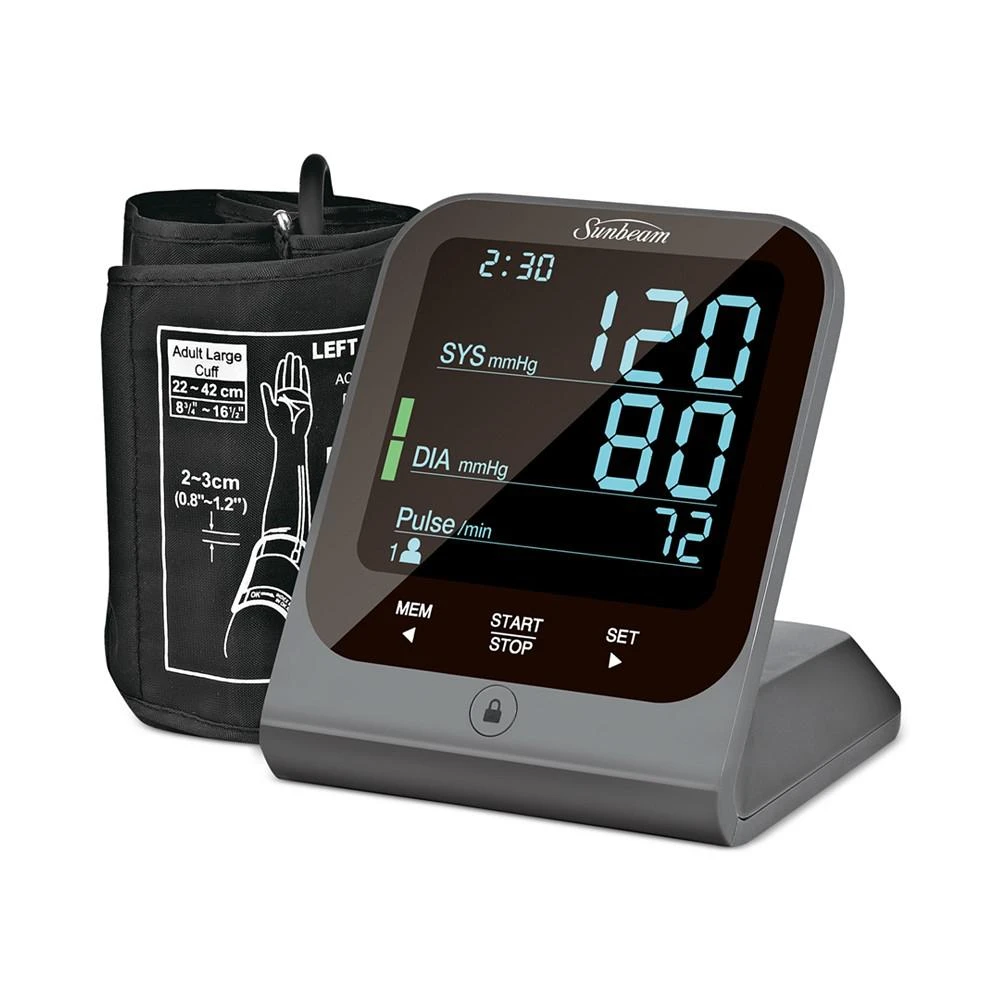 商品Sunbeam|16985 Upper Arm Blood Pressure Monitor,价格¥558,第1张图片