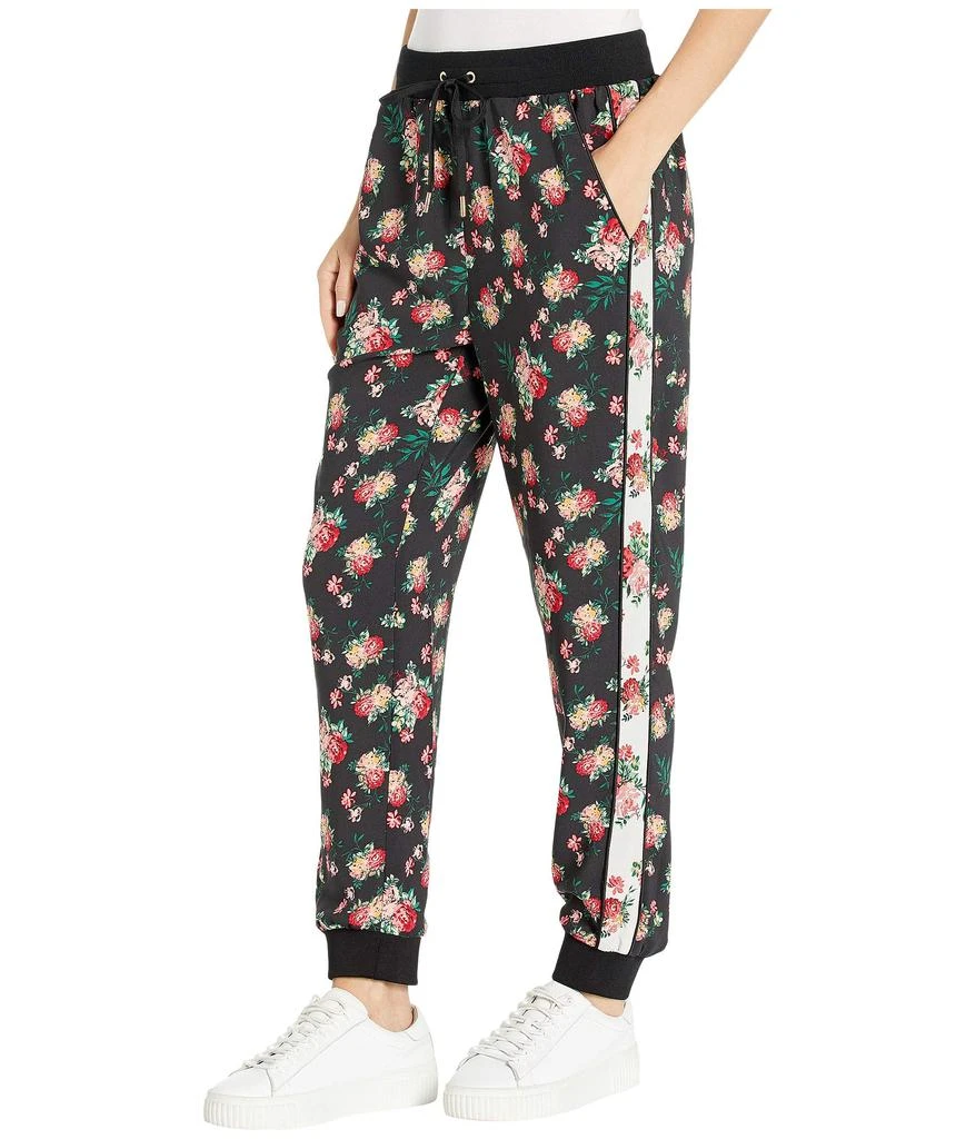 商品Juicy Couture|Faded Floral Silk Print Mix Slim Pants,价格¥480,第2张图片详细描述