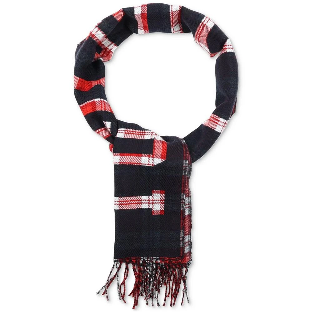 商品Tommy Hilfiger|Men's Plaid Logo Scarf,价格¥298,第2张图片详细描述