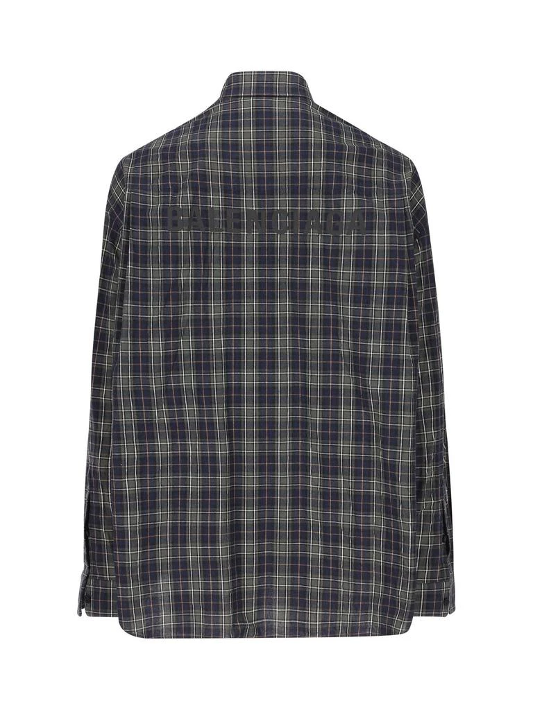 商品Balenciaga|Balenciaga Plaid Long-Sleeved Shirt,价格¥7250,第2张图片详细描述