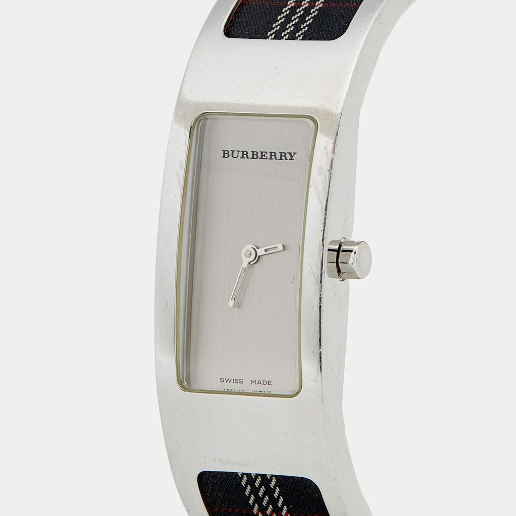 商品[二手商品] Burberry|Burberry Silver Stainless Steel Canvas 14300L Women's Wristwatch 19 mm,价格¥893,第4张图片详细描述