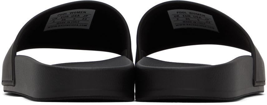 商品Balenciaga|Black Cities 'Paris' Slide Sandals,价格¥3094,第4张图片详细描述