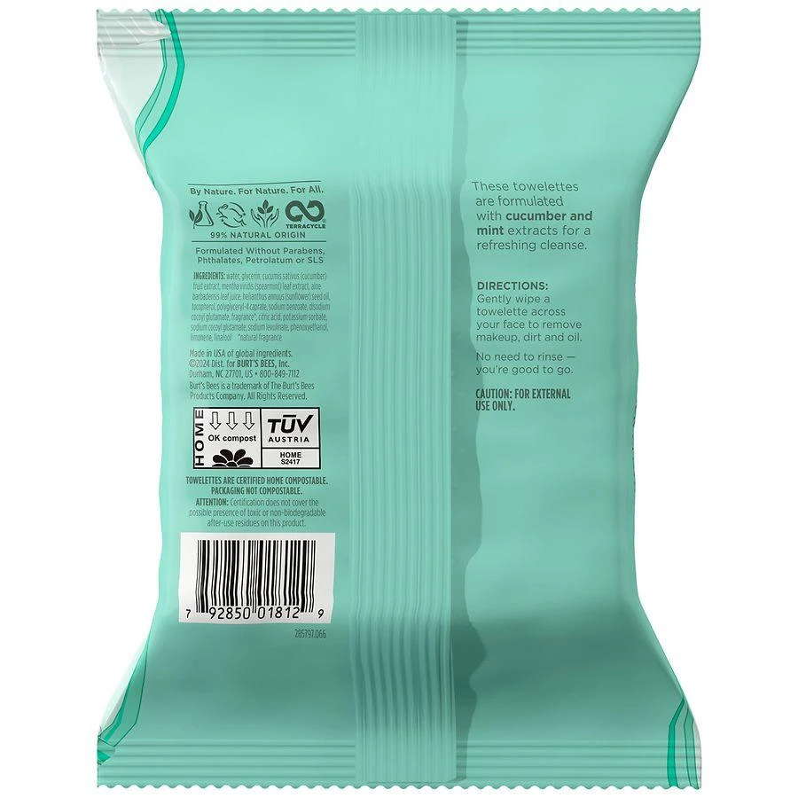 Refreshing Cucumber + Mint, 2-in-1 Pre-Moistened Towelettes Cucumber and Mint 商品