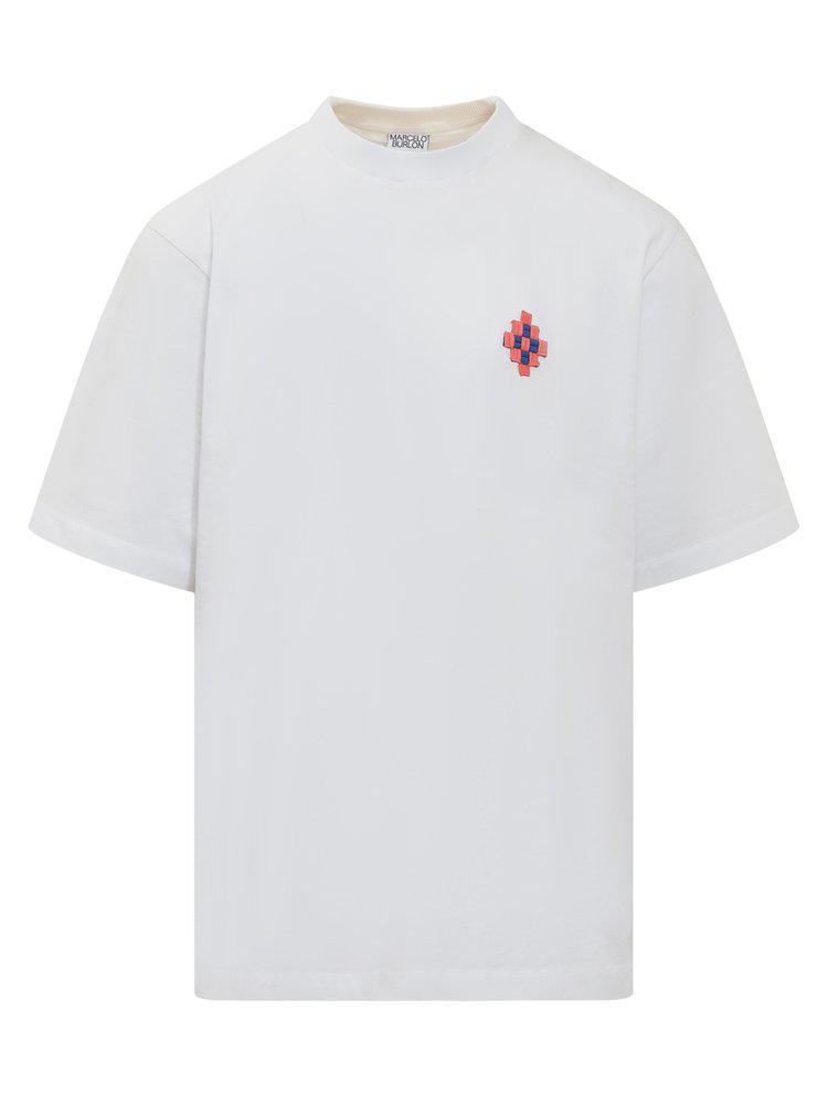 商品Marcelo Burlon|Marcelo Burlon County Of Milan Cross Patch T-Shirt,价格¥1198,第1张图片
