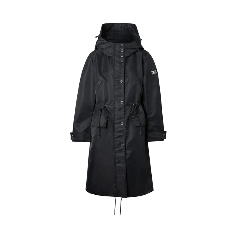 商品[国内直发] Burberry|BURBERRY 黑色女士大衣 8038707,价格¥5111,第1张图片
