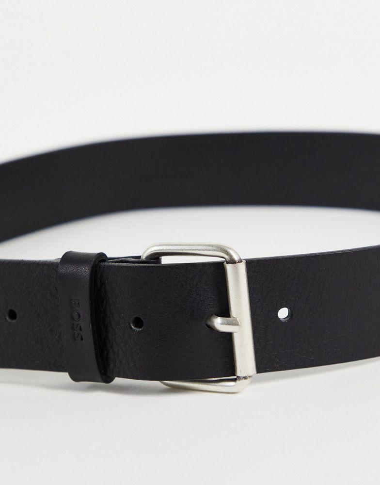 Boss Serge belt in black商品第2张图片规格展示