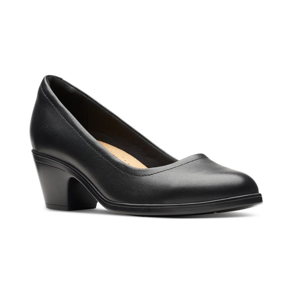 商品Clarks|Women's Emily Ruby Block-Heel Comfort Pumps,价格¥712,第1张图片