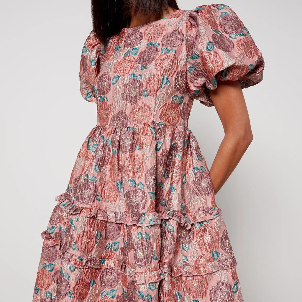 商品Sister Jane|Sister Jane Dream Nerissa Floral-Print Jacquard Midi Dress,价格¥1424,第3张图片详细描述