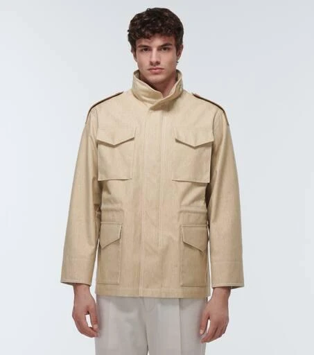 商品Tod's|皮革边饰涂层棉质夹克,价格¥15265,第3张图片详细描述