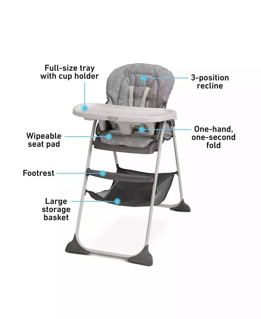 商品Graco|Slim Snacker™ Highchair,价格¥674,第2张图片详细描述