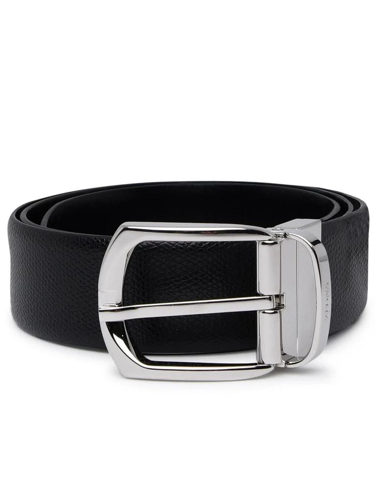 商品Zegna|LEATHER REVERSIBLE BELT,价格¥1866,第1张图片