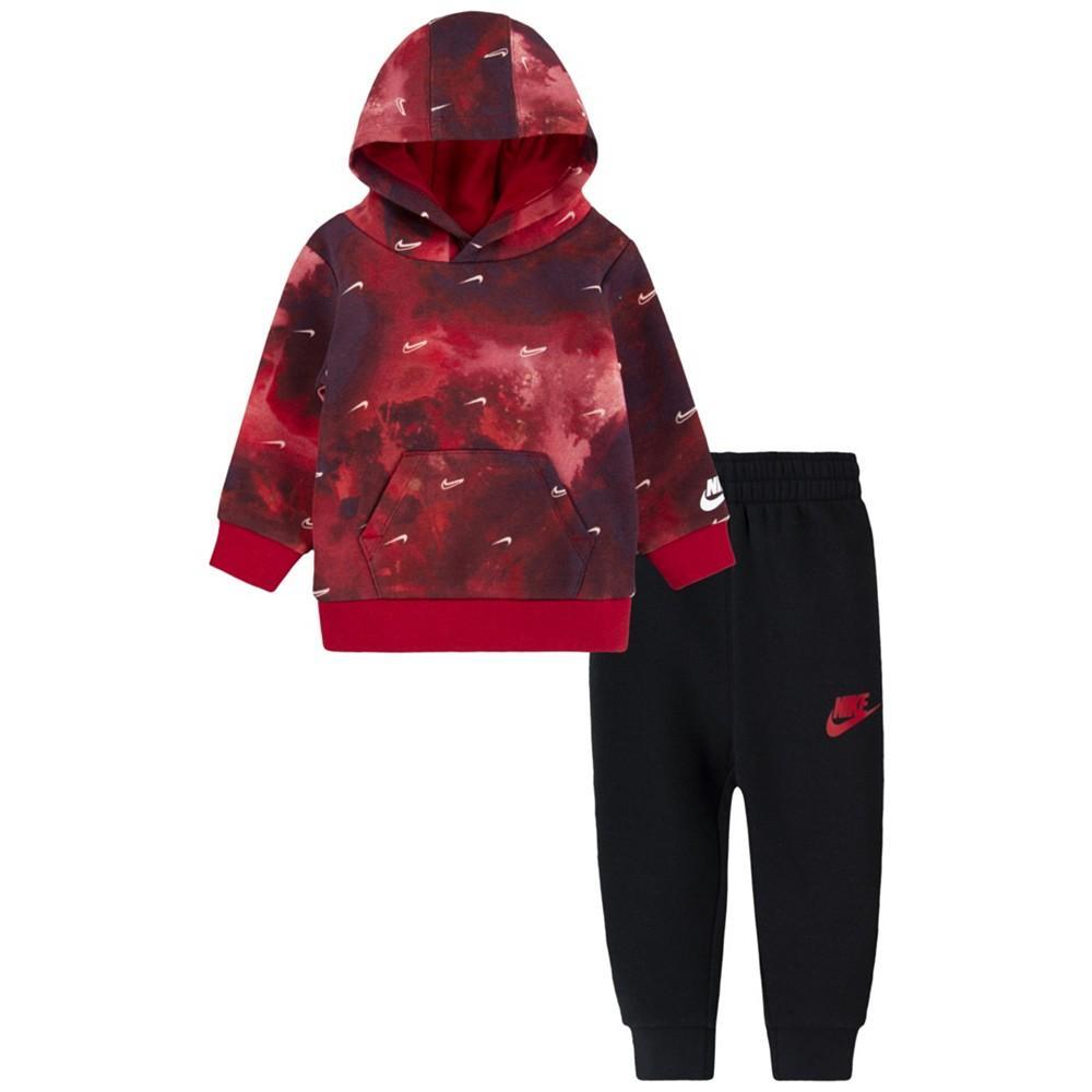 商品NIKE|Baby Boys Sportswear Club Fleece Pullover and Joggers Set, 2 Piece,价格¥402,第1张图片