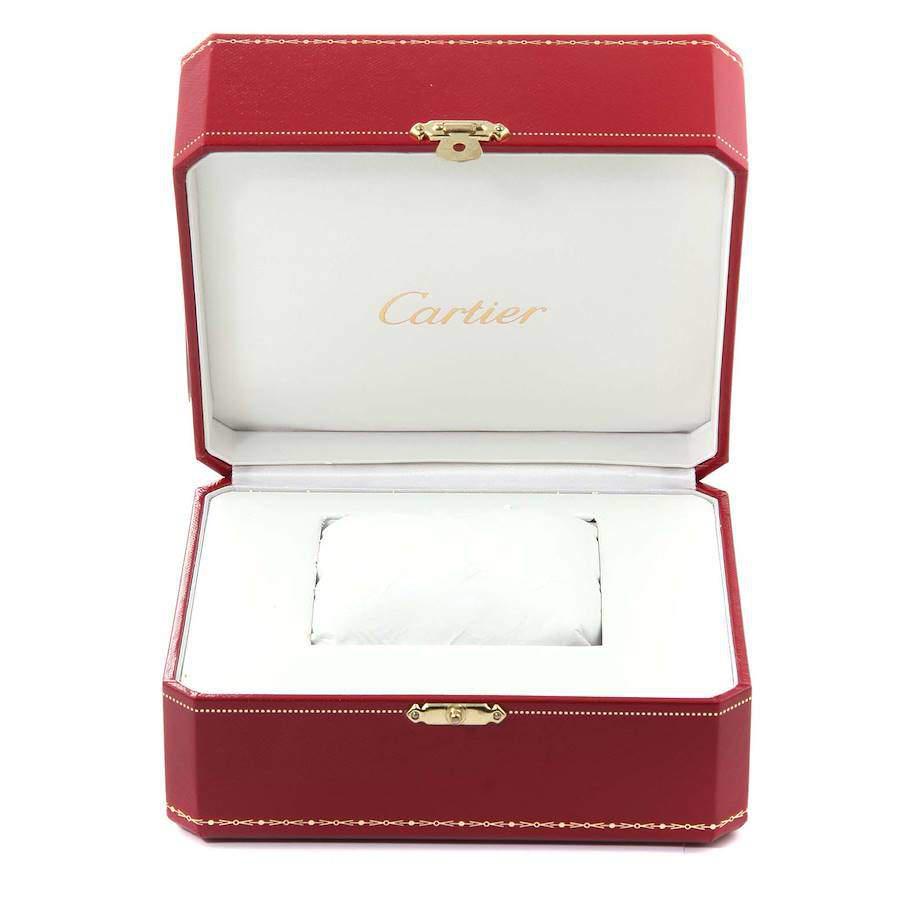 Cartier Silver 18k Yellow Gold And Stainless Steel Tank Francaise W51004Q4 Quartz Men's Wristwatch 28 mm商品第9张图片规格展示