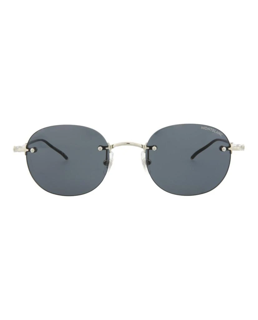 商品MontBlanc|Round-Frame Metal Sunglasses,价格¥977,第1张图片